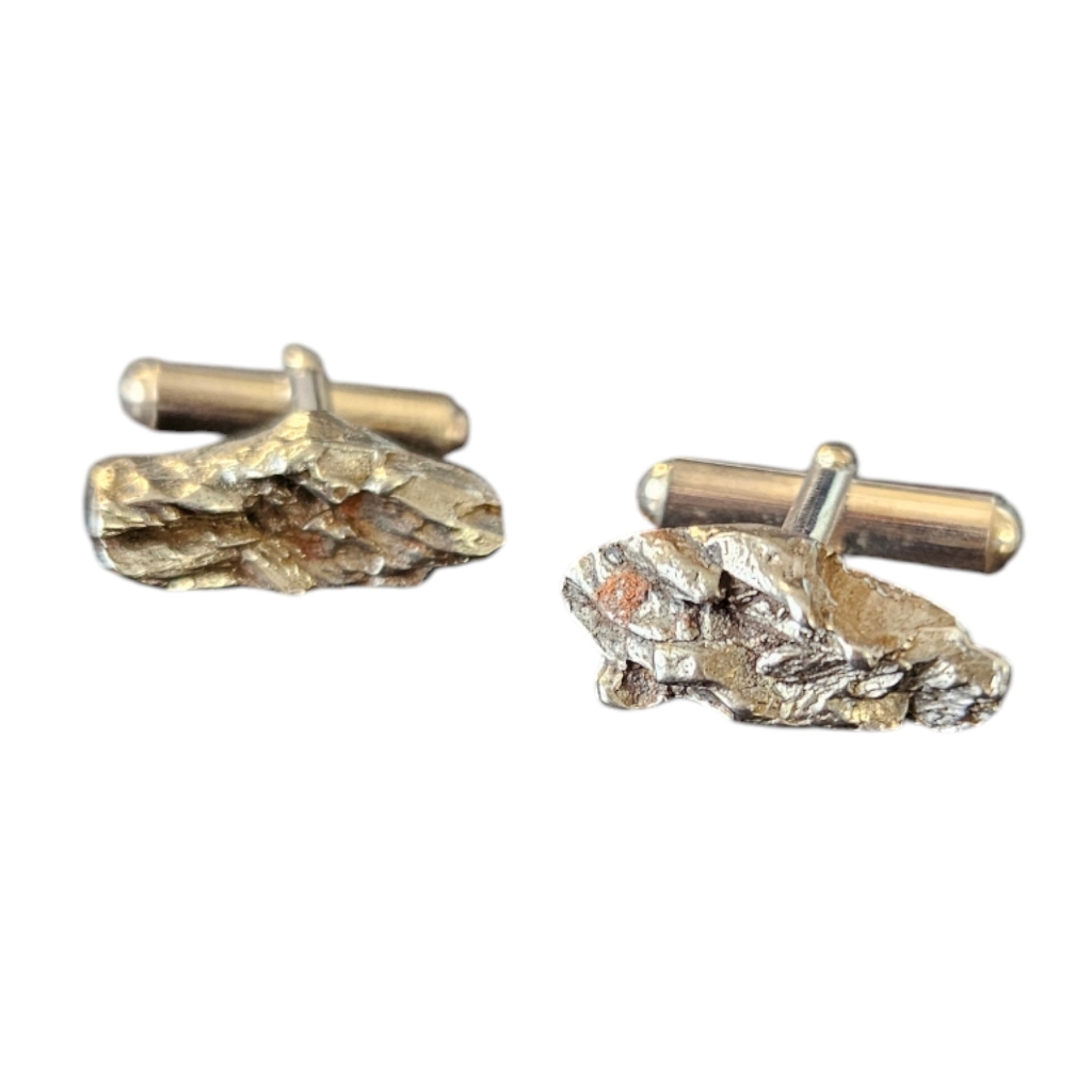 Meteorite Cuff Links